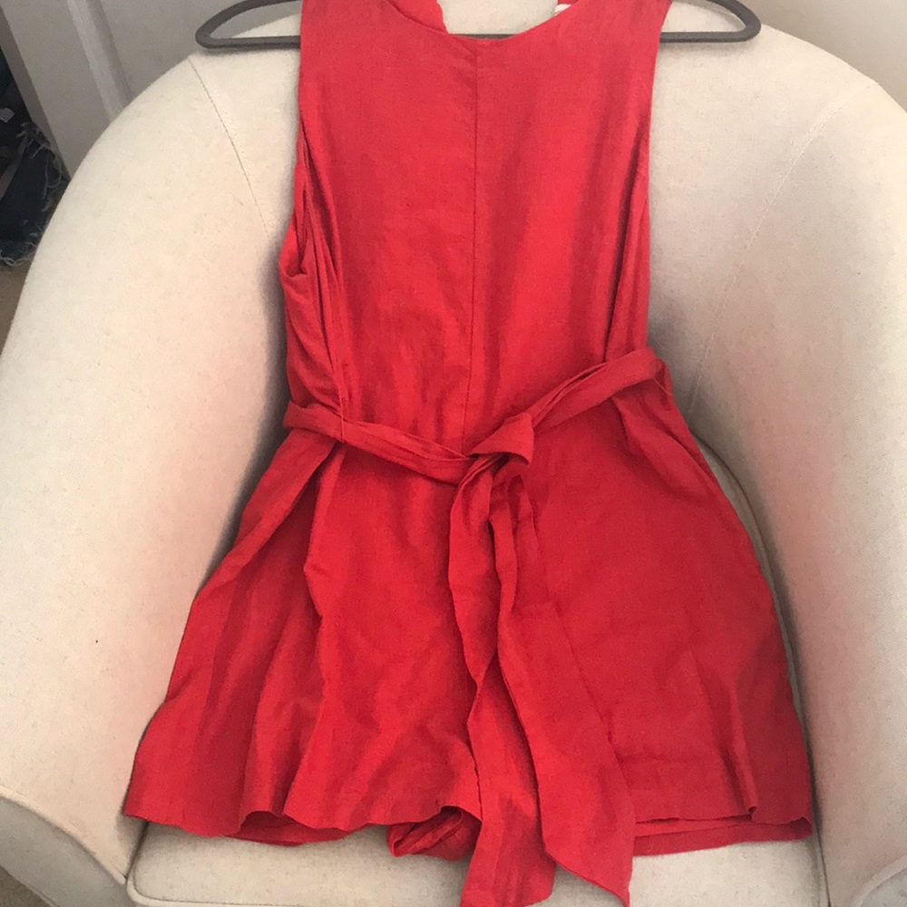 Burnt orange romper